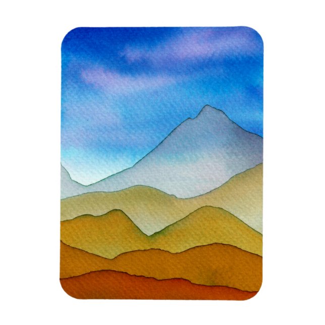 Layered Desert Mountains Magnet (Vertikal)