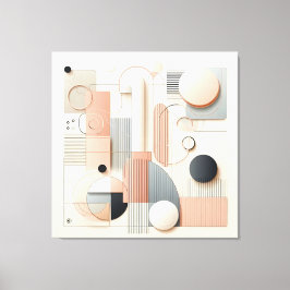 Layered Dimensional Harmony Canvastryck