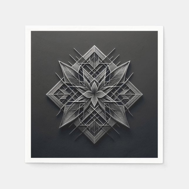 Layered Filigree Bloom Pappersservett (Framsidan)