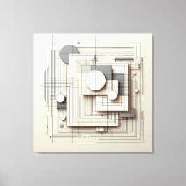 Layered Geometric Fusion Canvastryck