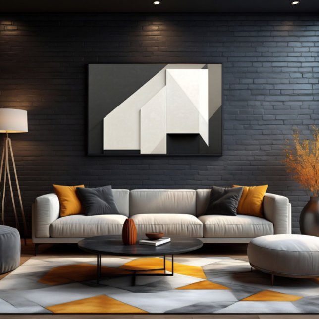 Layered Minimalist Abstract Art Canvastryck (Skapare uppladdad)