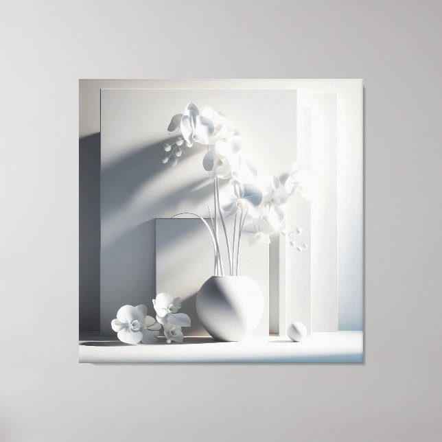 Layered Orchid Still Life Canvastryck (Framsida)