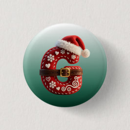 Layered Pastel Gold Trim Letter G Knapp