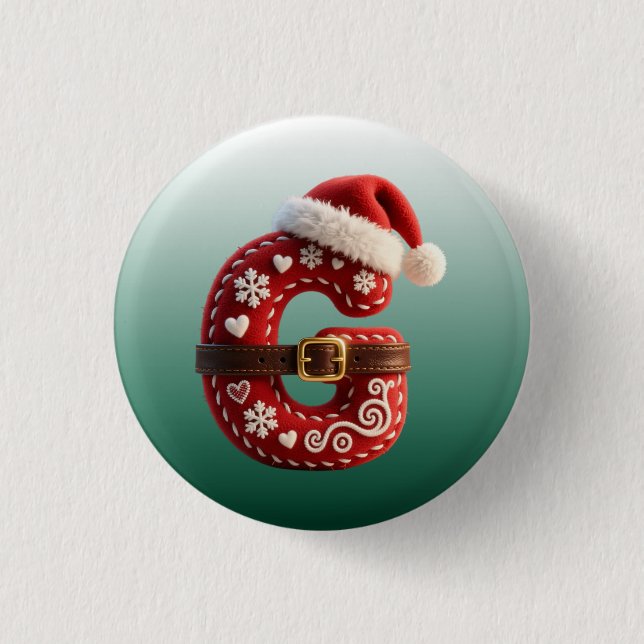 Layered Pastel Gold Trim Letter G Knapp (Framsida)