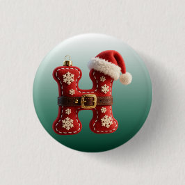 Layered Pastel Gold Trim Letter H Knapp