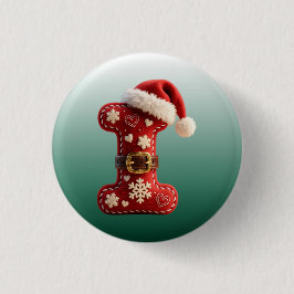 Layered Pastel Gold Trim Letter I Knapp