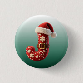 Layered Pastel Gold Trim Letter J Knapp