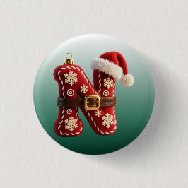 Layered Pastel Gold Trim Letter N Knapp