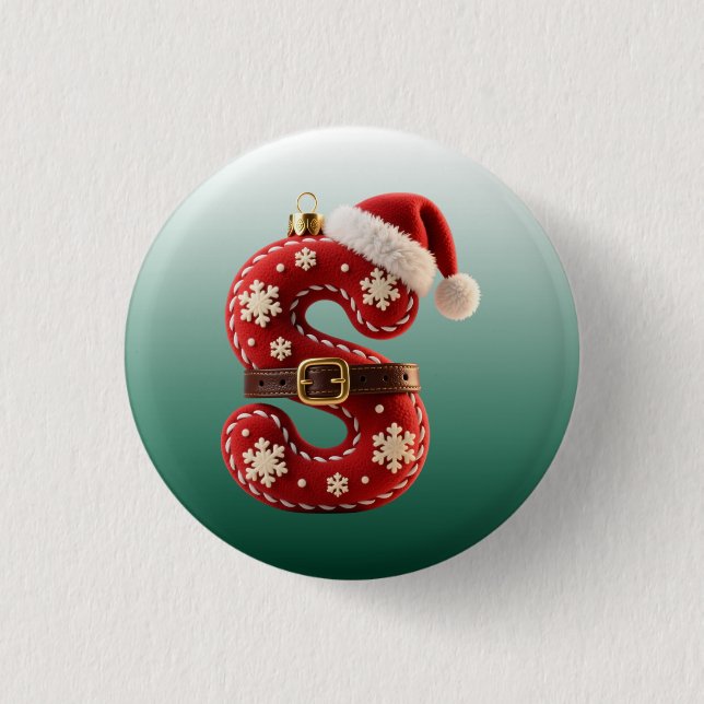 Layered Pastel Gold Trim Letter S Knapp (Framsida)