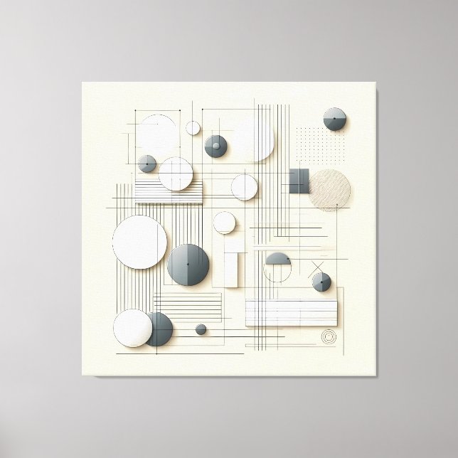 Layered Soft Geometry Canvastryck (Framsida)