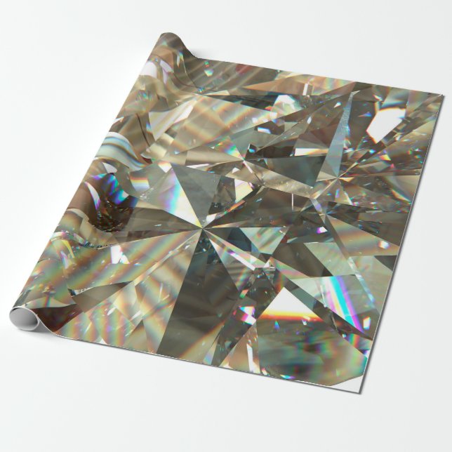 Layered texture triangular diamond or crystal shap presentpapper (Utrullad)