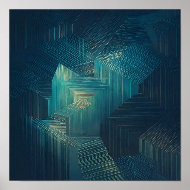 Layered Translucent Grid Wallpaper - High Tech Poster (Framsidan)