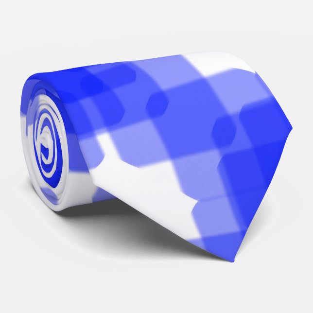 Layered True Blue Squared On White Pattern         Slips (Rullad)