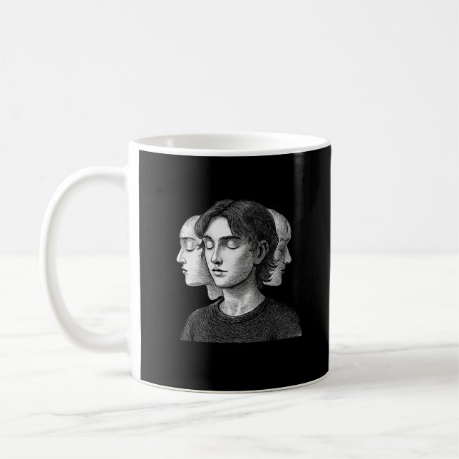 Layers of Me • Identity Unfolding Aesthetic Mug Kaffemugg (Vänster)