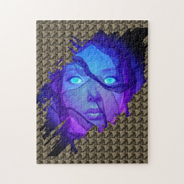 Layers of Reality - AI Fantasy Digital Art Print Pussel (Vertikal)