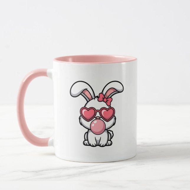layful Kawaii Rabbit with Bubblegum Bubble Mugg (Vänster)