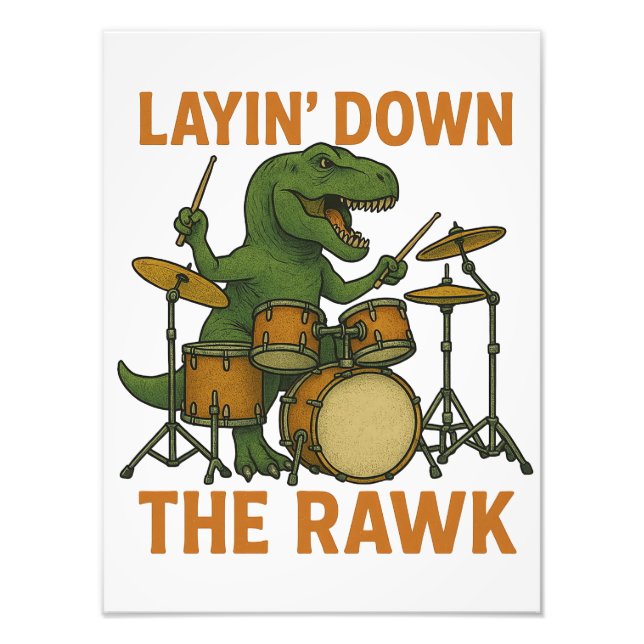 Layin" Ner Rawk Fototryck (Framsidan)