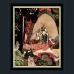 Layla och Majnun Poster<br><div class="desc">Underbar kvalitet poster med färgfull fångst i öga, illustration av Layla och Majnun som Edmund Dulac ritat i Art Deco Ballet Russes-formuläret.</div>