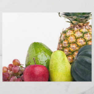 Layout för färsk frukt och färska grönsaker reklamblad