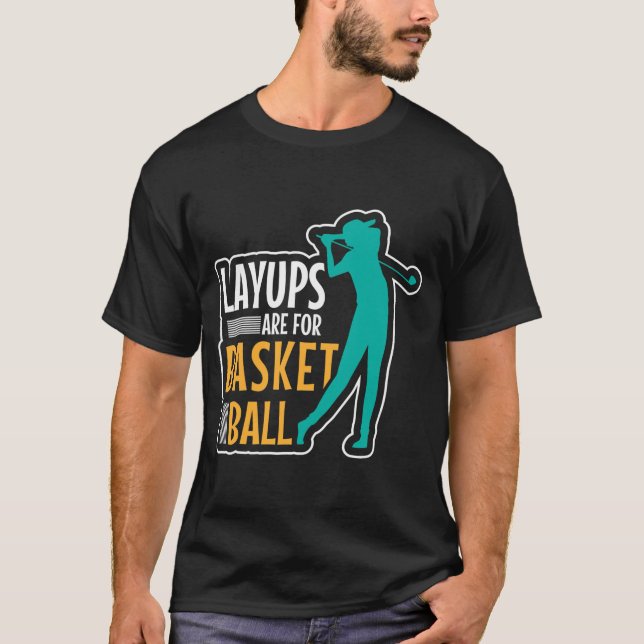 layouten är till för basketgolf  t shirt (Framsida)