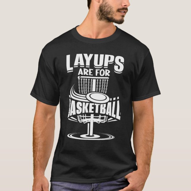 Layouterna är till Basketball Disk Golf Frisbee Pl T Shirt (Framsida)