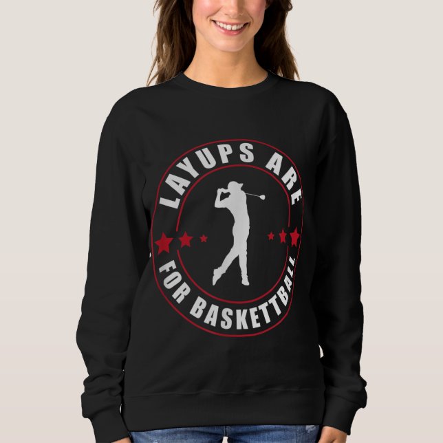 Layouterna är till Basketball Funny Golf T Shirt (Framsida)