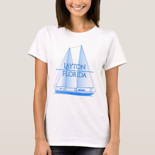 Layton Coastal Nautical Sailing Sailor T Shirt (Framsida)