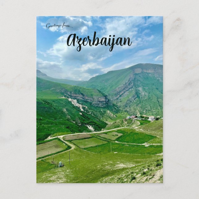 Laza Qusar Azerbajdzjan Vykort (Framsida)
