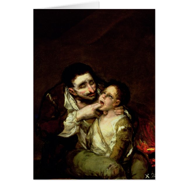 Lazarillo de Tormes, 1819 Hälsningskort (Framsidan)