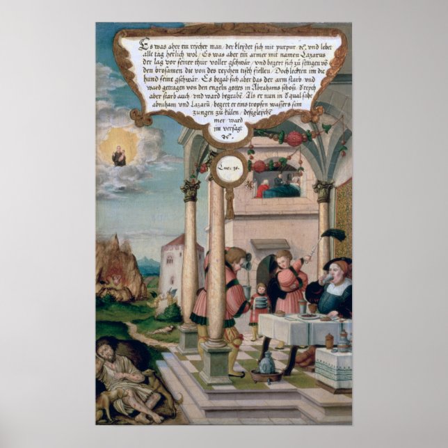 Lazarus och Rikens Bord Poster (Framsidan)