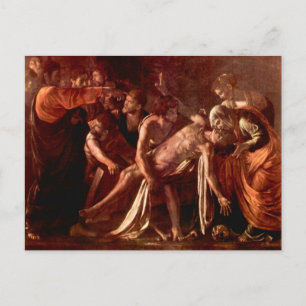 Lazarus uppväckande av Caravaggio Vykort
