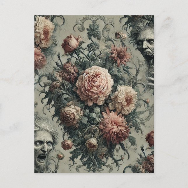 🩸 Lazarus Weeps - Gothic Victorian Helg Vykort (Framsida)