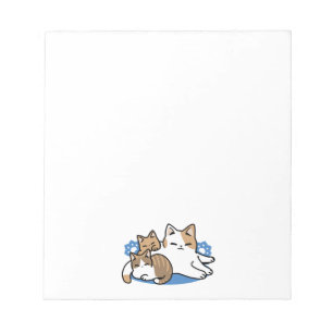Laze Furr Days - Cute Lazy Cats Design Anteckningsblock