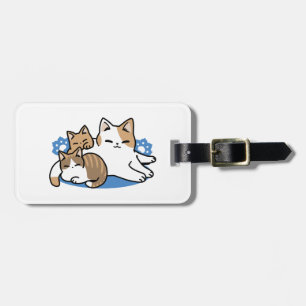 Laze Furr Days - Cute Lazy Cats Design Bagagebricka