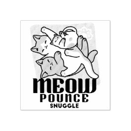 Laze Furr Days - Cute Lazy Cats Design Stämpel