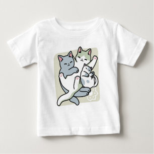 Laze Furr Days - Cute Lazy Cats Design T Shirt