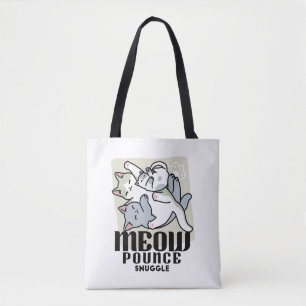 Laze Furr Days - Cute Lazy Cats Design Tygkasse