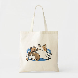Laze Furr Days - Cute Lazy Cats Design Tygkasse