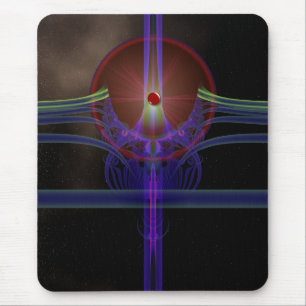 Lazer stjärnabristning Mousepad Musmatta
