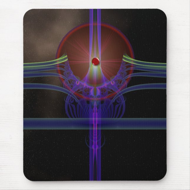 Lazer stjärnabristning Mousepad Musmatta (Framsidan)