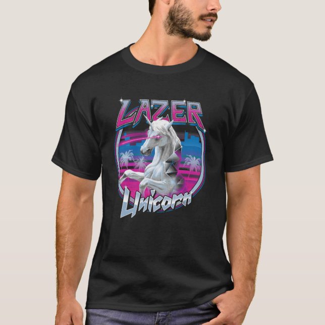 Lazer Unicorn girl T Shirt (Framsida)
