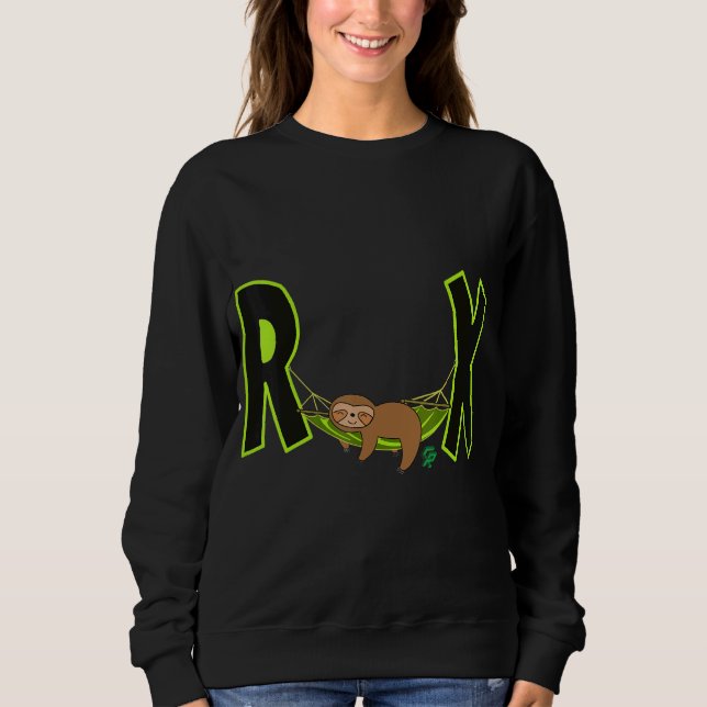 Laziness Slappna av Sloth T Shirt (Framsida)