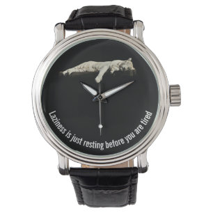 Laziness vilar precis innan du är trött armbandsur
