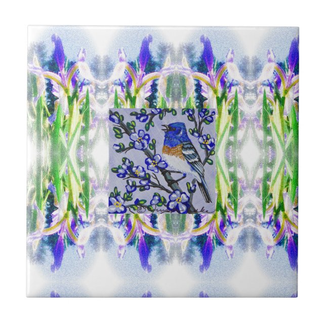 Lazuli Iris Tile Kakelplatta (Framsidan)