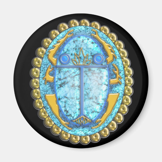 lazuli scarab magnet (Framsidan)