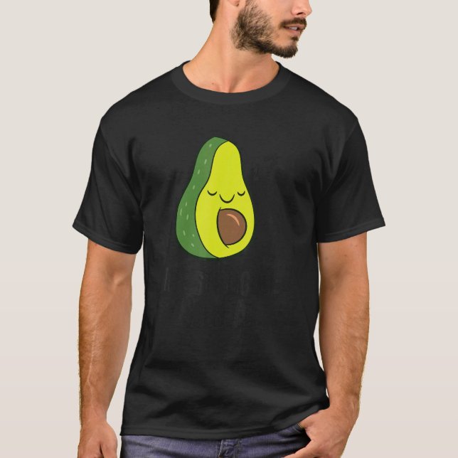 Lazy Avocado The Struggle Is Real  Avocado T Shirt (Framsida)