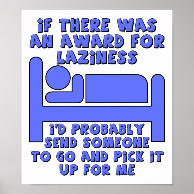 Lazy Award Poster (Framsidan)