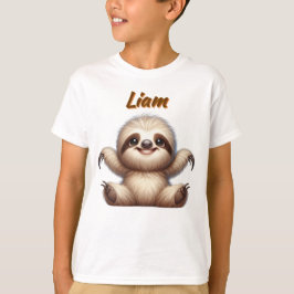 Lazy Baby Sloth - Anpassade Kids' T-Shirt