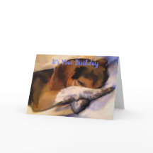 Lazy Beagle-födelsedagskort