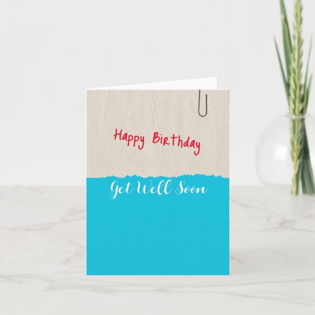 Lazy Birthday Card Kort (Framsida)